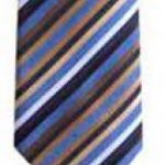 Nafukovací kravata na spaní – modro zlatý proužek