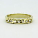 Zlatý prsten s brilianty