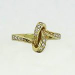 DANFIL DF2324 (Zlatý prsten s diamanty)