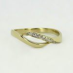 Zlatý prsten s brilianty DANFIL