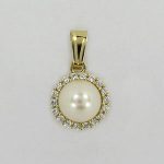 Zlatý přívěsek s perlou Z50-326